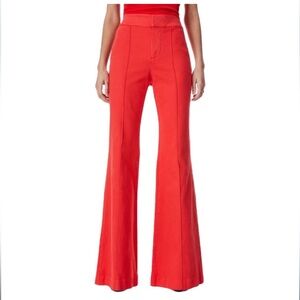 Alice and Olivia jeans red flare pants new with tags size 26 jeans
